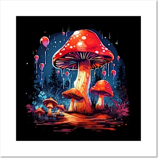 magic mushroom Posters and Art